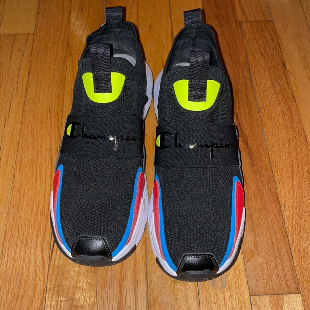 Black multi color champion sneaker